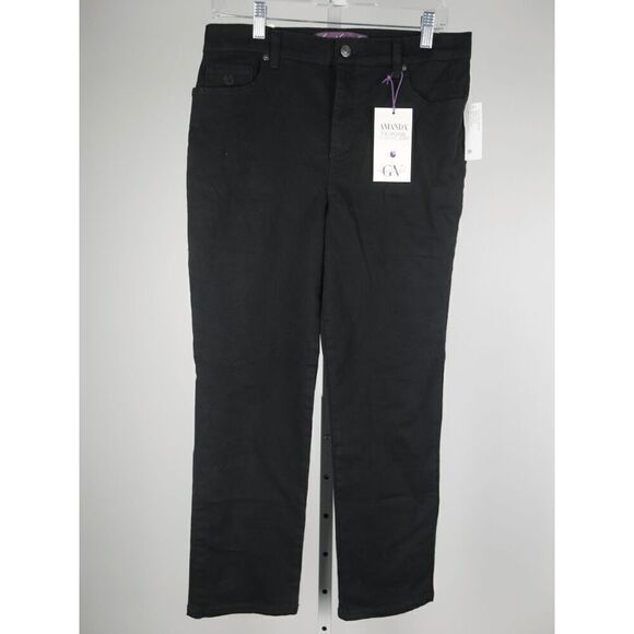 Gloria Vanderbilt Women's Petite Short Amanda High Rise Straight-Leg Jeans 10P - Picture 1 of 9
